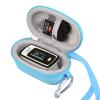 FBLFOBELI Hard Fingertip Pulse Oximeter Case, for Innovo Deluxe iP900AP/Zacurate Pro Series 500DL 500BL, for Small Children Blood Oxygen Monitor, 4.3x2.2x2.4 Inches, Case Only (Blue) view 1