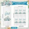 100 Pack Fall Guest Napkins, Thanksgiving Blue Pumpkins Paper Napkins Autumn Disposable Hand Towels 3-Ply Dinner Napkins for Kitchen, Fall Harvest Parties Dinners or Events view 2