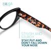 2SeeLife Oversized Cateye Reading Glasses for Women  MediumWide Fit, Durable & Sturdy Frame, Trendy Premium Cateye Readers, Black, +1.25 view 4