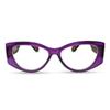 2SeeLife Oversized Cateye Reading Glasses for Women  MediumWide Fit, Durable & Sturdy Frame, Trendy Premium Cateye Readers, Purple, +2.50 view 1