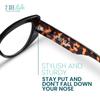 2SeeLife Oversized Cateye Reading Glasses for Women  MediumWide Fit, Durable & Sturdy Frame, Trendy Premium Cateye Readers, Black, +3.00 view 4