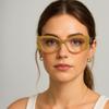 2SeeLife Oversized Cateye Reading Glasses for Women  MediumWide Fit, Durable & Sturdy Frame, Trendy Premium Cateye Readers, Beige, +1.50 view 3