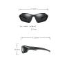 COTIA Sports Square Full Lens Reading Sunglasses Men Driving Polarized Reader Presbyopic Goggles Sun Glasses (black, 2.25, multiplier_x) view 4