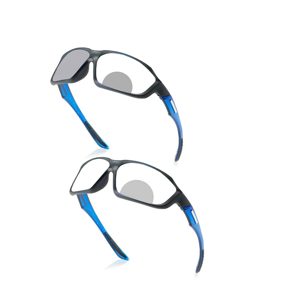Transition Photochromic Bifocal Reading Glasses Men Women Driving Sports Presbyopia magnifying Sunglasses Readers (blue, 3, multiplier_x)