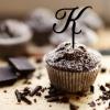 Initial K Cupcake Toppers Single Letter Monogram Name For Wedding Anniversary Party Favors Country Laurel Wreath Choosing Letter Design Color Bachelorette Gifts 6PCS view 3