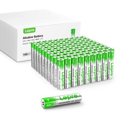 Lepro AAA Batteries 100 Pack, Triple A Batteries with Ultra Long-Lasting Power  High Performance, 1.5V Leak-Proof, Corrosion-Resistant Alkaline AAA Batteries, Ideal for Home & Office Devices