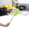 EVTSCAN Full Circle Microfiber Dust Whisperer Refill, Telescopic Duster Handheld Dust Remover Stainless Steel for Floor Desk Cabinet Cupboard Cleaning Green view 3