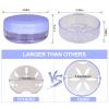 Denture Case, Leak Proof Denture Bath Case Cup Kit for Travel Cleaning, Denture Holder Box Bath Soaking Container for Women & Men with Mirror, Strainer, Removal Tool and Denture Brush(Blue) view 3