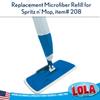 LOLA Spritz N' Mop Replacement Microfiber Pad, 17" Wide Pad, Scrubbing Strip, Reusable & Machine Washable Pad, Cleans w/o chemicals, 1 Pack view 2