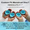 MOONTHLIES Menstrual Disc (Blue, 1 Small Period Disc) view 4