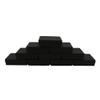 CuteBox Matte Black Cotton Filled Boxes 100pcs (3 1/2" x 3 1/2" x 1") for Jewelry, Retail, Merchandise, Party Favors, Gift Boxes, Handmade, Homemade, Arts and Crafts view 2