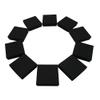 CuteBox Matte Black Cotton Filled Boxes 100pcs (3 1/2" x 3 1/2" x 1") for Jewelry, Retail, Merchandise, Party Favors, Gift Boxes, Handmade, Homemade, Arts and Crafts view 3