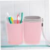 1pc Portable Toothpaste Case Toothbrush Storage Box Travel-Friendly Design Multipurpose Washing Cup Space-Saving Organizer for Home Travel Present for Family Friends view 3