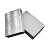 CuteBox Silver Cotton Filled Boxes 100pcs (8 1/8" x 5 5/8" x 1 3/8") for Jewelry, Retail, Merchandise, Party Favors, Gift Boxes, Handmade, Homemade, Arts and Crafts view 1