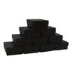 CuteBox Matte Black Cotton Filled Boxes 100pcs (7 1/8" x 5 1/8" x 1 1/8") for Jewelry, Retail, Merchandise, Party Favors, Gift Boxes, Handmade, Homemade, Arts and Crafts view 2