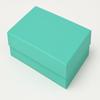 CuteBox Glossy Teal Cotton Filled Boxes 100pcs (3 1/4" x 2 1/4" x 1") for Jewelry, Retail, Merchandise, Party Favors, Gift Boxes, Handmade, Homemade, Arts and Crafts view 1