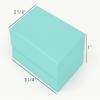 CuteBox Glossy Teal Cotton Filled Boxes 100pcs (3 1/4" x 2 1/4" x 1") for Jewelry, Retail, Merchandise, Party Favors, Gift Boxes, Handmade, Homemade, Arts and Crafts view 3