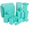 CuteBox Glossy Teal Cotton Filled Boxes 100pcs (3 1/4" x 2 1/4" x 1") for Jewelry, Retail, Merchandise, Party Favors, Gift Boxes, Handmade, Homemade, Arts and Crafts view 4
