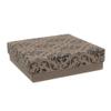 CuteBox Matte Damask Cotton Filled Boxes 10pcs (3 1/2" x 3 1/2" x 1") for Jewelry, Retail, Merchandise, Party Favors, Gift Boxes, Handmade, Homemade, Arts and Crafts view 4