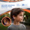 HEAROS Just for Kids Foam Ear Plugs, NRR 28, 3 Pairs, X-Small, Corded Hearing Protection (0005) view 3