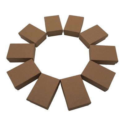 CuteBox Kraft Cotton Filled Boxes 25pcs (1 7/8" x 1 1/4" x 5/8") for Jewelry, Retail, Merchandise, Party Favors, Gift Boxes, Handmade, Homemade, Arts and Crafts