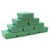CuteBox Glossy Teal Cotton Filled Boxes 4pcs (7 1/8" x 5 1/8" x 1 1/8") for Jewelry, Retail, Merchandise, Party Favors, Gift Boxes, Handmade, Homemade, Arts and Crafts view 2