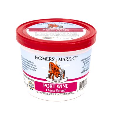 Cheese Spread, Shelf Stable, Wisconsin, Great as Snack Dips for Pretzels or Veggies, (1pk, Port Wine)