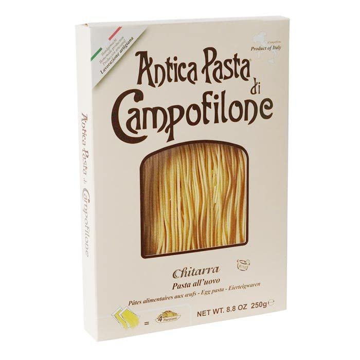Campofilone Italian Chitarra Egg Pasta | Marcozzi di Campofilone Traditional Dried Egg Pasta Imported from Italy | 8.8oz (250g) | (Pack of 3)