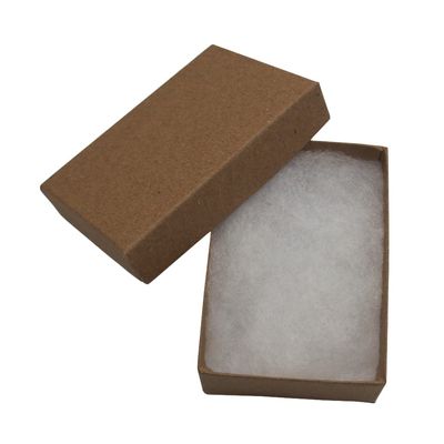 CuteBox Kraft Cotton Filled Boxes 20pcs (2 1/8" x 1 5/8" x 3/4") for Jewelry, Retail, Merchandise, Party Favors, Gift Boxes, Handmade, Homemade, Arts and Crafts