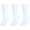 CTM Women's Cushioned Diabetic Crew Socks (3 Pair Pack), White view 4