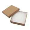 CuteBox Kraft Cotton Filled Boxes 10pcs (3 1/2" x 3 1/2" x 1") for Jewelry, Retail, Merchandise, Party Favors, Gift Boxes, Handmade, Homemade, Arts and Crafts view 1