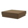 CuteBox Kraft Cotton Filled Boxes 10pcs (3 1/2" x 3 1/2" x 1") for Jewelry, Retail, Merchandise, Party Favors, Gift Boxes, Handmade, Homemade, Arts and Crafts view 3