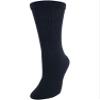 CTM Women's Cushioned Diabetic Crew Socks (3 Pair Pack), Black view 3