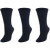CTM Women's Cushioned Diabetic Crew Socks (3 Pair Pack), Black view 4