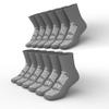American Hospital Supply Grippy Socks | Gray One Size Fits Most Non Skid Socks | 6 Pairs of Anti-Slip Socks view 1