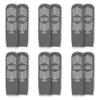 American Hospital Supply Grippy Socks | Gray One Size Fits Most Non Skid Socks | 6 Pairs of Anti-Slip Socks view 3