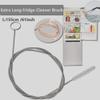 BYTRON Extra Long Pipe Tube Cleaner Fridge Drain Pipe Dredging Tool Flexible Drain Brush Skinny Tube Spiral Cleaning Brush Drinking Straw Cleaner Brush Nylon Spring Brush 155CM 3pcs view 3