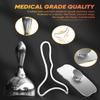 ONUEMP 3-in-1 Stainless Steel Therapy Massage Tool, Gua Sha Paddle & Swedish Cup & Mushroom Massager, Maderoterapia Kit Colombiana for Lymphatic Drainage, Cellulite Remover, Body Sculpting view 4