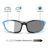 Transition Photochromic Bifocal Reading Glasses for Mens and Womens Outdoor Square Sports Presbyopia Sunglasses Reader (blue, 3.5, multiplier_x) view 2