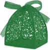 50 Pieces Beauty Laser Cut Favor Boxes DIY Wedding Birthday Gift Candy Boxes with Ribbons (Green) view 1