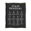 Stupell Industries Various Stain Removal Procedures Laundry Diagram Chart, Design by Lettered and Lined view 1