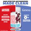 Genexa Kids Clean Pain & Fever Acetaminophen Chewables, Dye Free, 0% Artificial Additives, Delicious Grape Flavor, Chewable Medicine for Children 2-11, 80 mg per Tablet, 24ct view 2