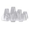 TradeMart Inc. 9 oz Disposable Plastic Cups - Cold Party Drinking Cups - Small Disposable Party Cocktail Glasses - Clear Hard Plastic Tumblers for Weddings, Holidays, Dinners and More - 100 PC (2635) view 1