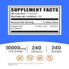 BulkSupplements.com Biotin 10000mcg Capsules - Biotin Supplement, Biotin Vitamins for Hair, Skin and Nails, Vitamin B7 - Gluten Free, 1 Capsule per Serving, 240 Capsules (Pack of 1) view 2