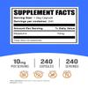 BulkSupplements.com Melatonin 10 mg Capsules - Melatonin for Adults, Sleep Supplement - 10mg Melatonin per Serving, 1 Capsule per Serving, 240 Capsules (Pack of 1) view 2