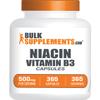 BulkSupplements.com Niacin Capsules - Niacin Supplement, Vitamin B3 - Gluten Free, 1 Capsule per Serving, 365 Capsules (Pack of 1) view 1