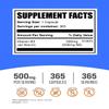 BulkSupplements.com Niacin Capsules - Niacin Supplement, Vitamin B3 - Gluten Free, 1 Capsule per Serving, 365 Capsules (Pack of 1) view 2