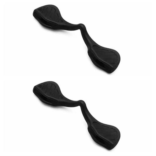 Caulo Asian Fit Nose Pads Replacement for Oakley EVZero Sunglasses OO9308 OO9313 OO9337 OO9383 OO9386 OO9388 OO9389 OO9410 (Black - 2 Pairs)