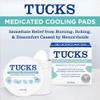 TUCKS Medicated Cooling Pads, 200 Count - Witch Hazel Pads for Sensitive Areas, Cleanse and Protect from Irritation view 2