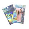 100 PCS Holographic Packaging Bags zipper bags for small business, Resealable Food Bags Foil Storage Baggies with Clear Window, Heat Sealable Bag for Foods, Jewelry, Lipgloss, Eyelash (5.9x8.7inch) view 1